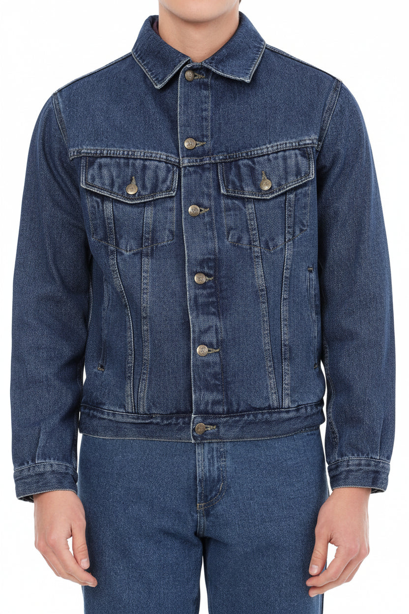 Chaqueta En Jean Hombre Ref. 134 Lec Lee - Índigo Medio