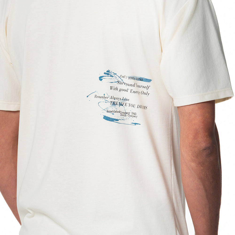 Camiseta Casual Hombre Lec Lee Crudo