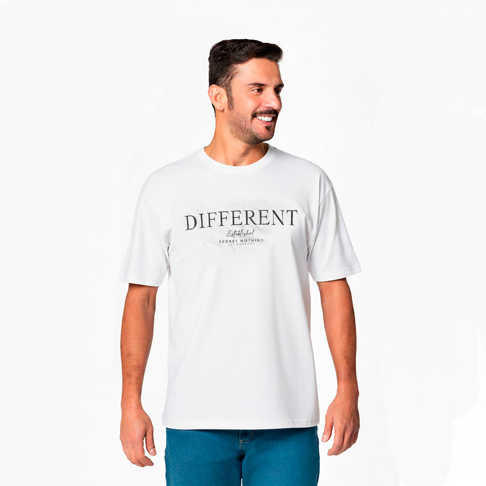 Camiseta Casual Hombre Lec Lee Azul