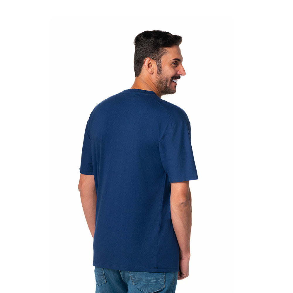 Camiseta Casual Hombre Lec Lee Azul