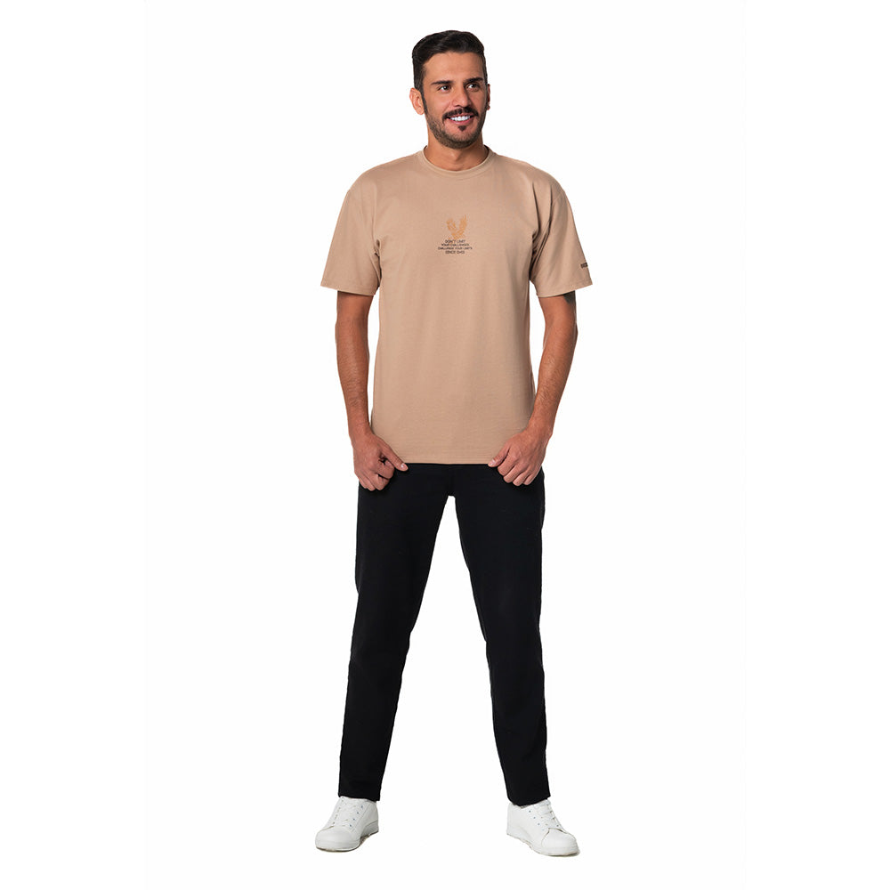 Camiseta Casual Hombre Lec Lee Kaki