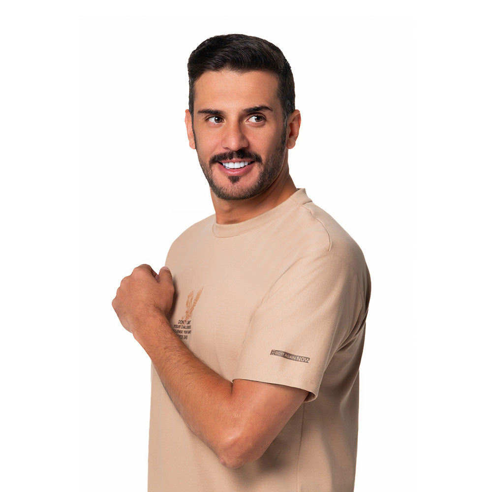 Camiseta Casual Hombre Lec Lee Kaki