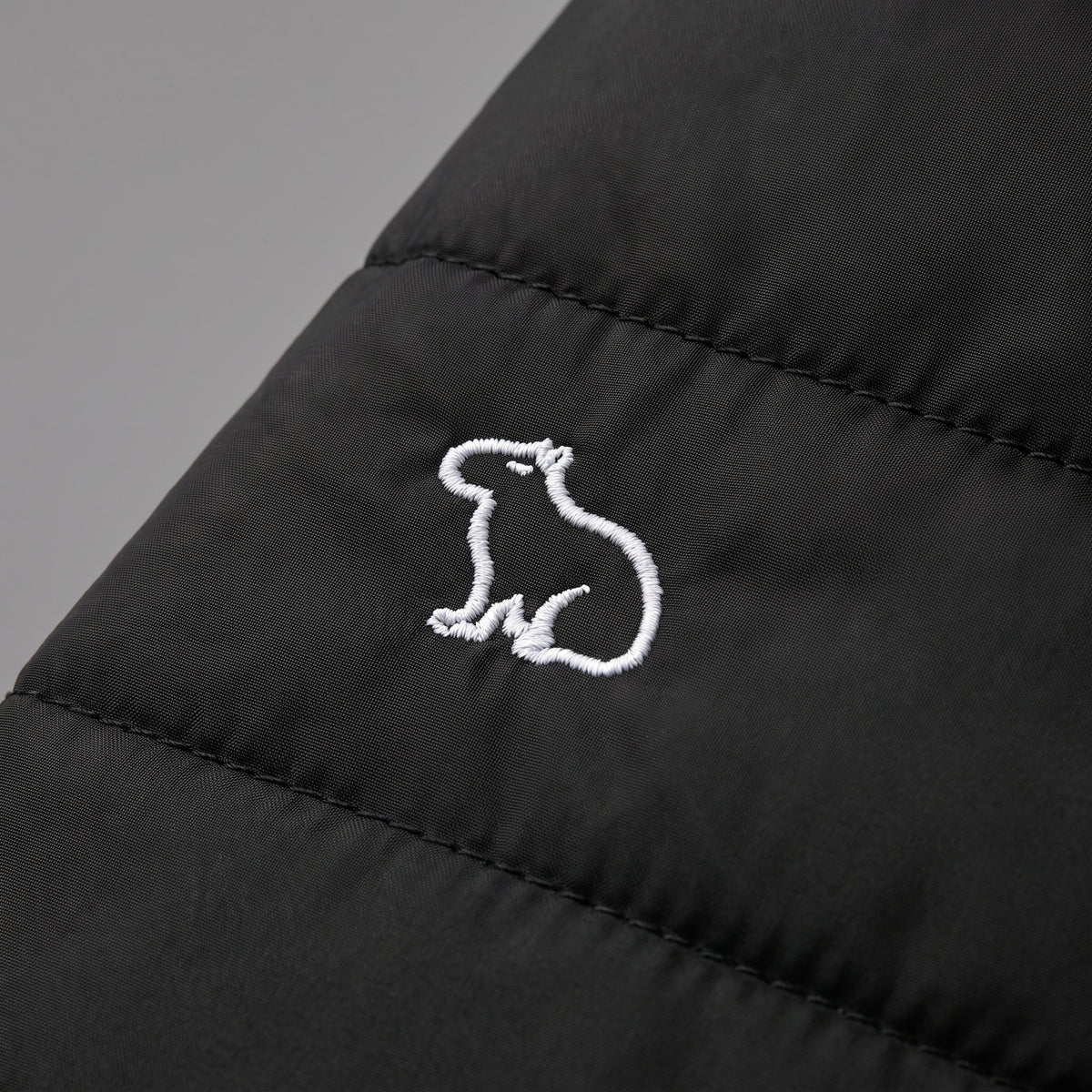 Chaqueta Acolchada Para hombre Negra-Verde