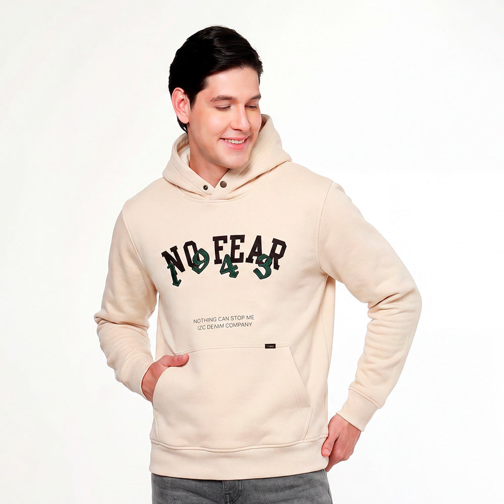 Buzo Hombre Con Capota Lec Lee Gris Claro - Beige