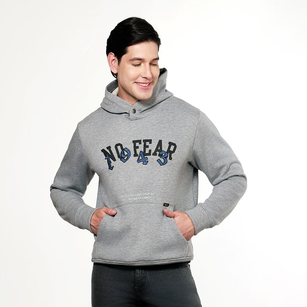 Buzo Hombre Con Capota Lec Lee Gris Claro - Beige