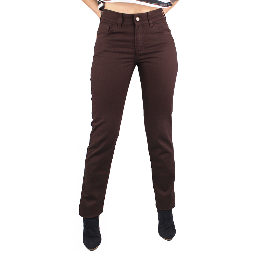 Pantalón Clásico Mujer Ref. 161 Lec Lee - Cafe