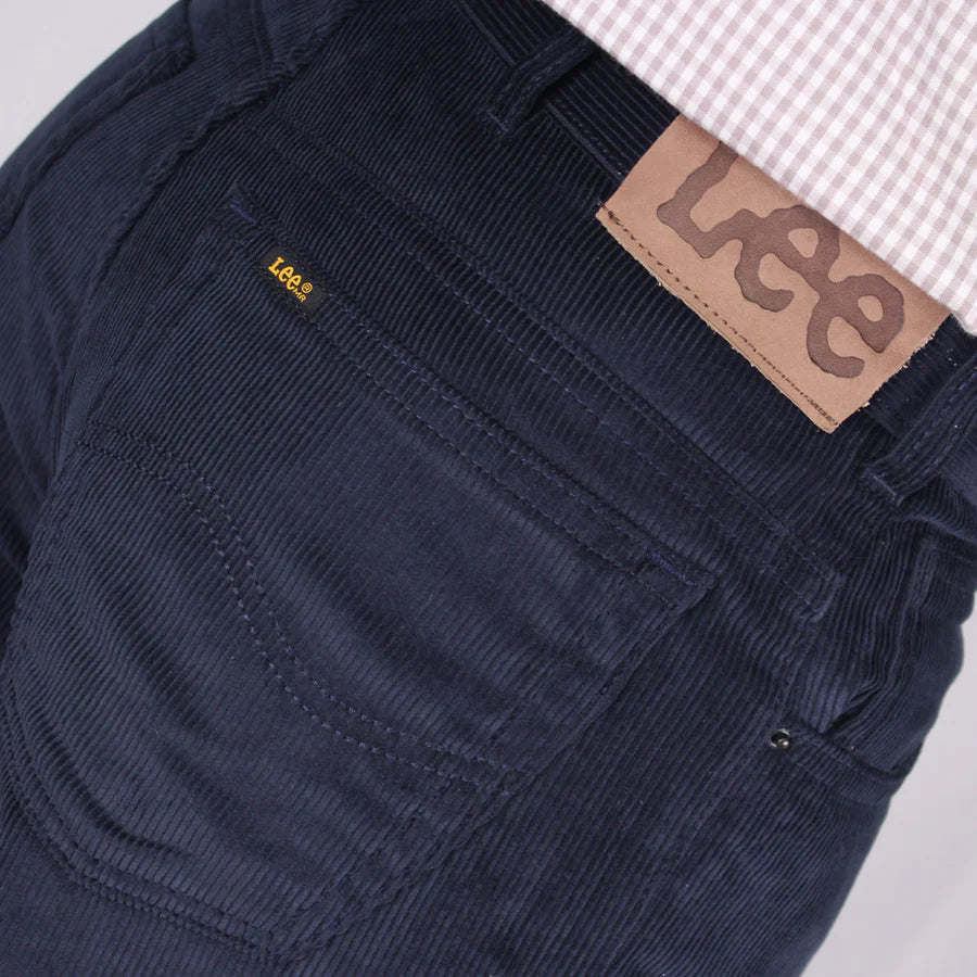 Pantalón Clásico Pana 180 Hombre Lec Lee Azul Oscuro