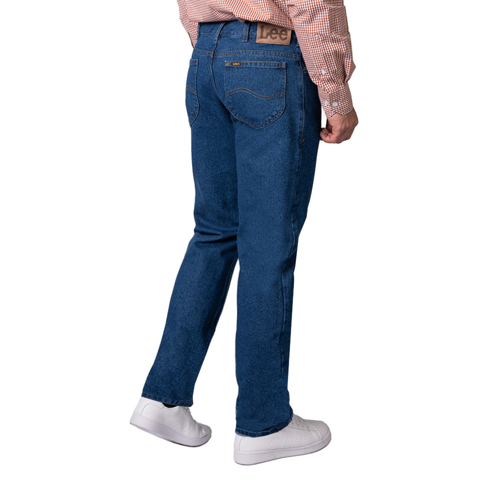 Jean Básico Staid Hip 187 Lec Lee para Hombre Índigo Medio