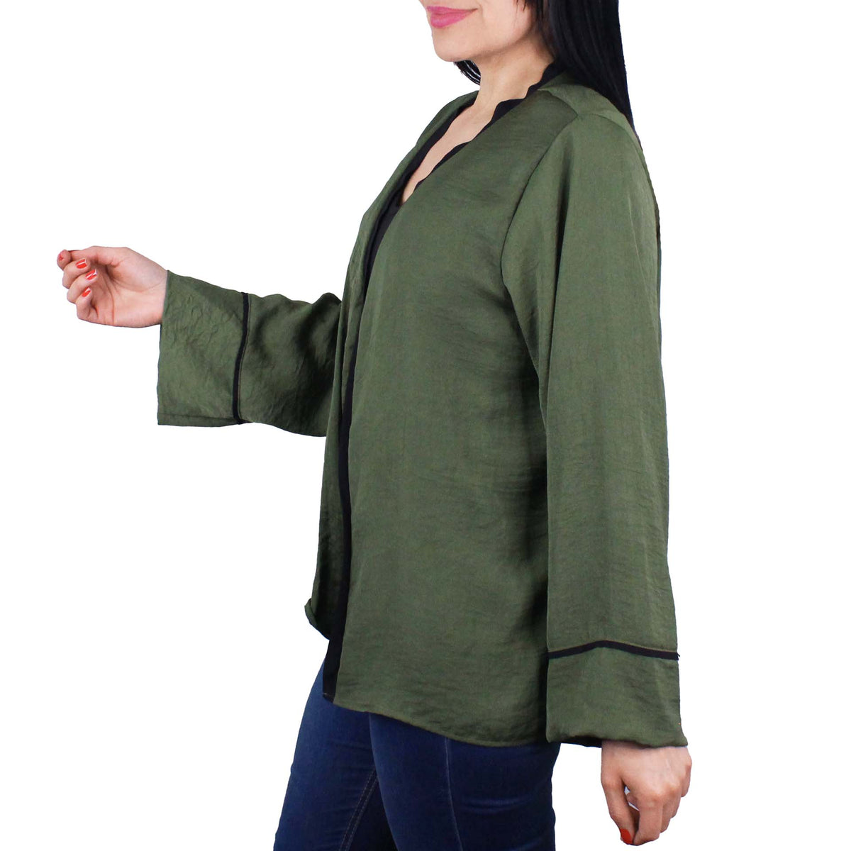 Kimono Corto De Mujer Lec Lee Verde