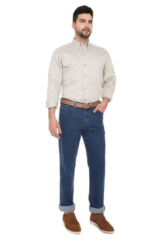Camisa Básica 208  Lec Lee Hombre - Beige