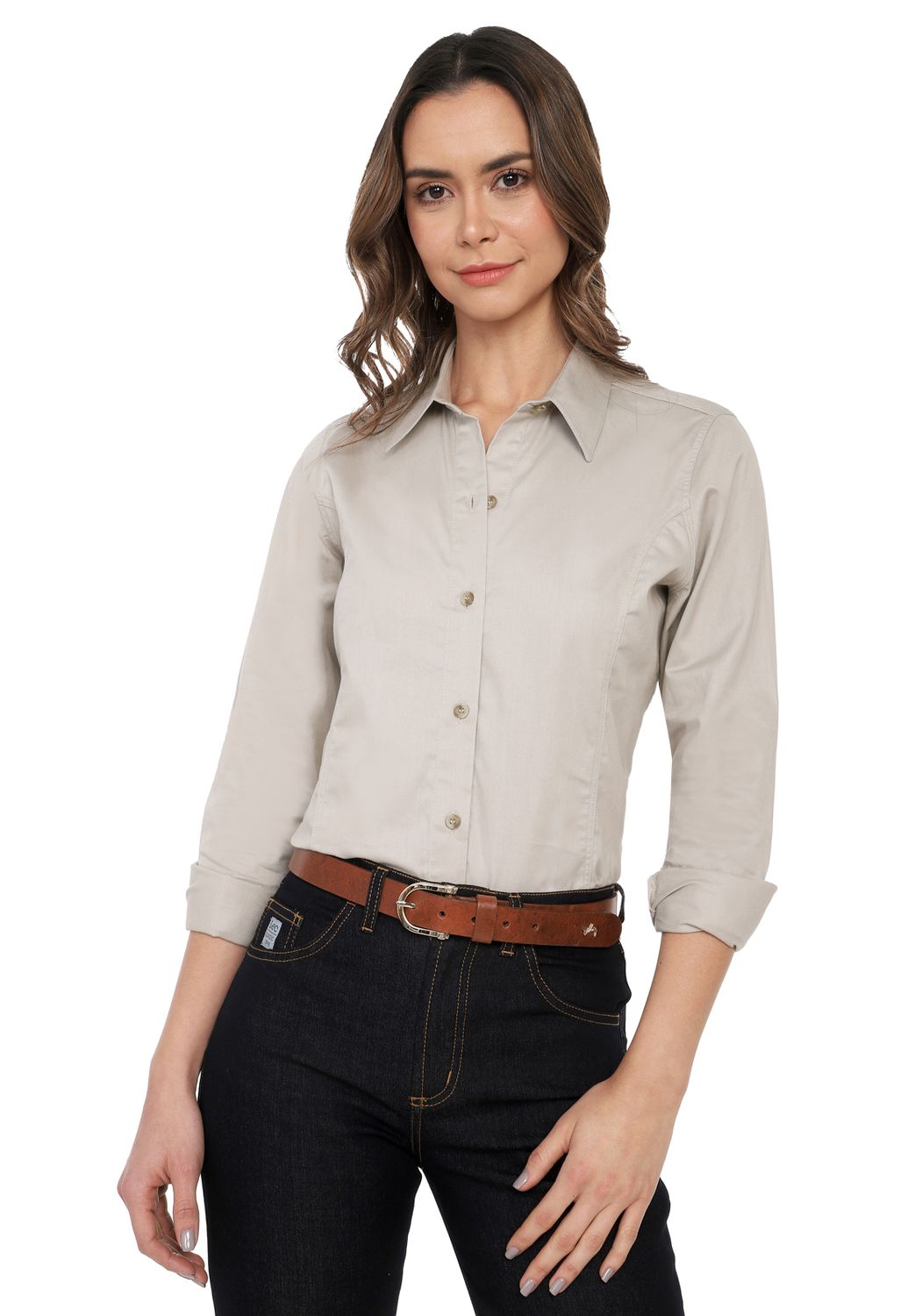 Blusa Básica Mujer Ref. 209 Lec Lee - Beige