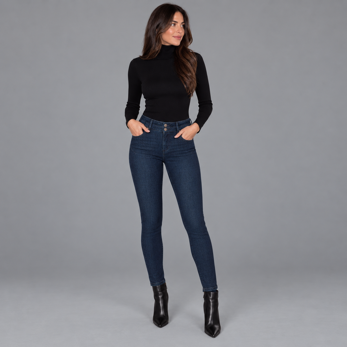 Jean de Mujer Skinny Fit Lec Lee Índigo Oscuro