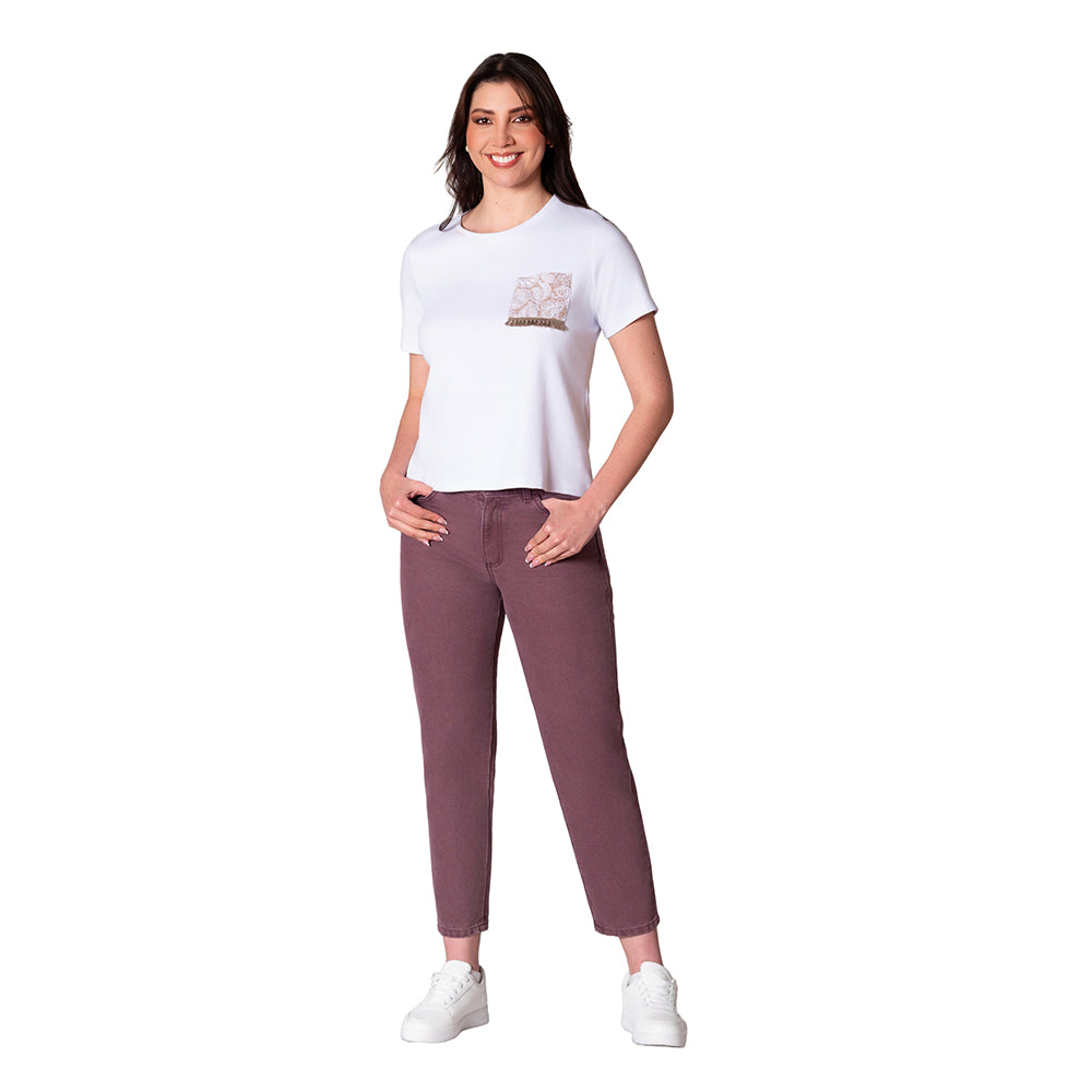 Jean Mom Fit para Mujer Lec Lee Uva
