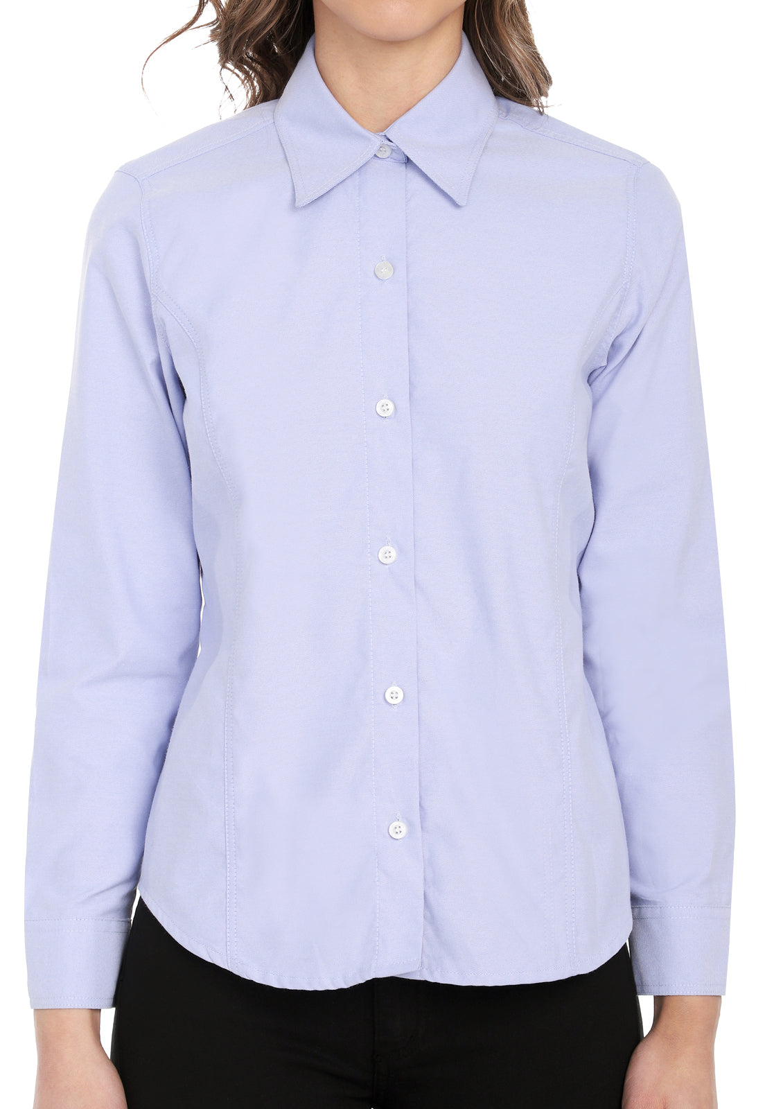 Blusa Clásica Oxford Lec Lee para Mujer - Azul