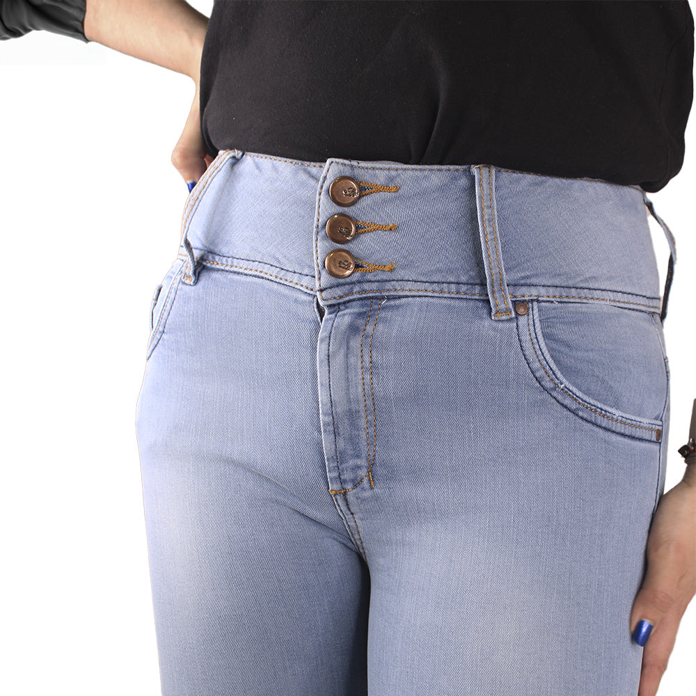 Jean Ultra Slim para mujer Lec Lee - Índigo claro