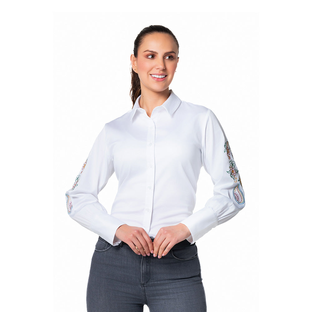 Blusa Cuello Camisero para Mujer