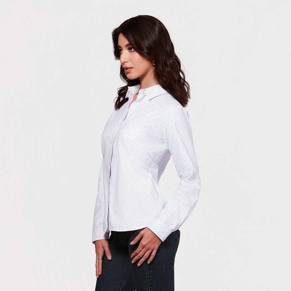 Blusa Manga Larga Mujer Lec Lee Azul - Rosado