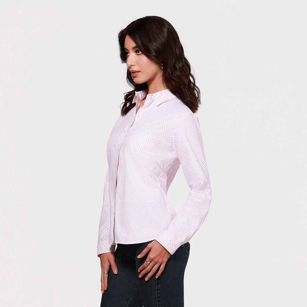 Blusa Manga Larga Mujer Lec Lee Azul - Rosado