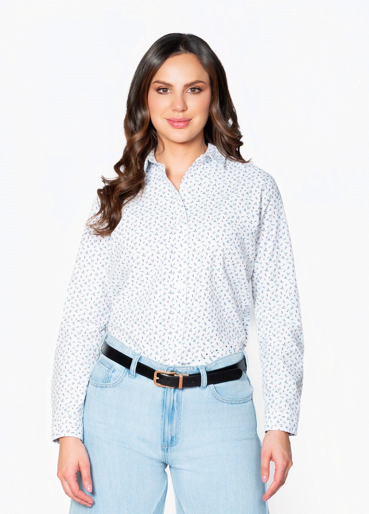 Blusa con Mini print para Mujer Lec Lee