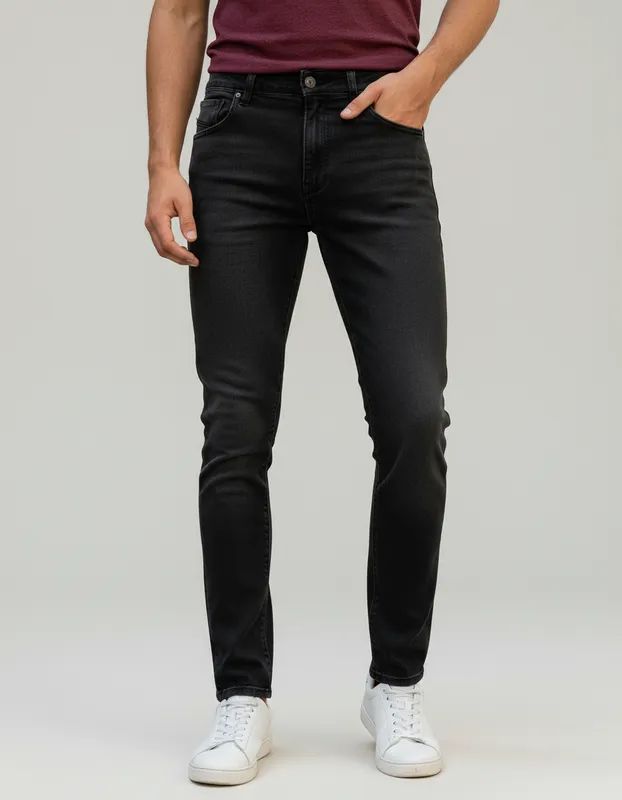 Jean Hombre Trim Lec Lee Gris Oscuro