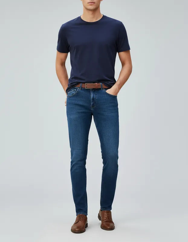 Jean Hombre Trim Lec Lee índigo Oscuro