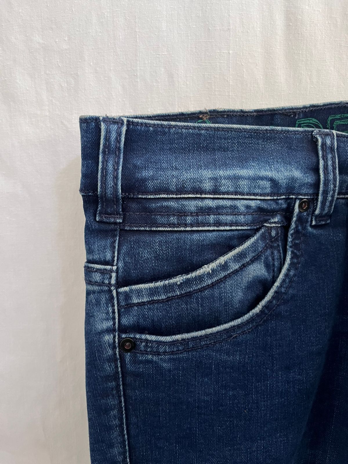 Jean Hombre Trim Lec Lee índigo Oscuro