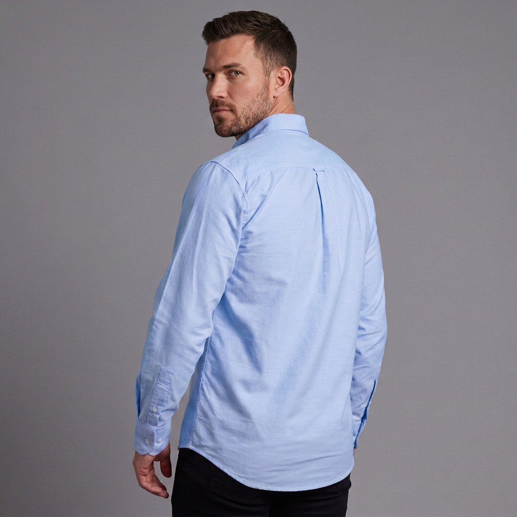 Camisa Casual Hombre Lec Lee Azul Claro