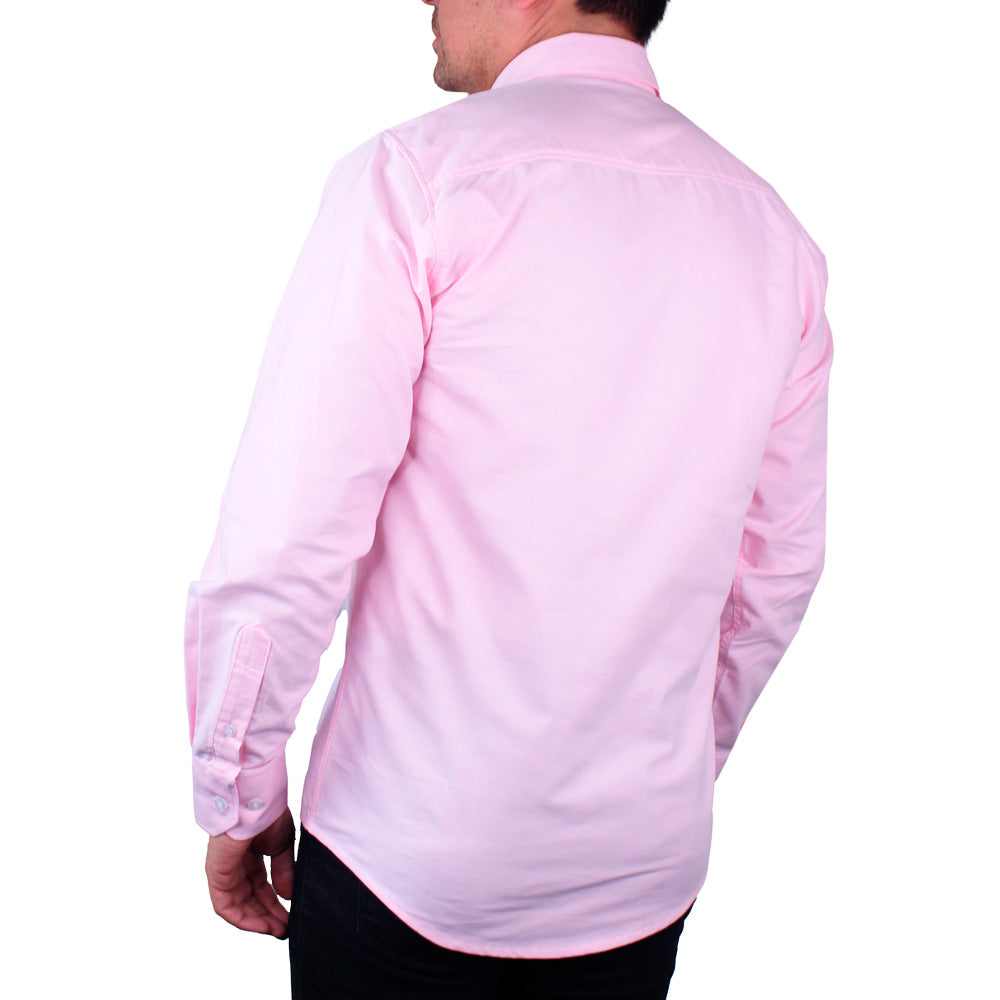 Camisa Casual Hombre Lec Lee Rosado