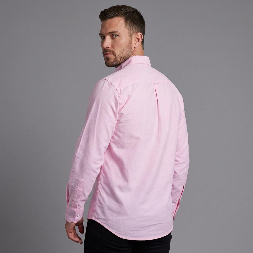 Camisa Casual Hombre Lec Lee Rosado