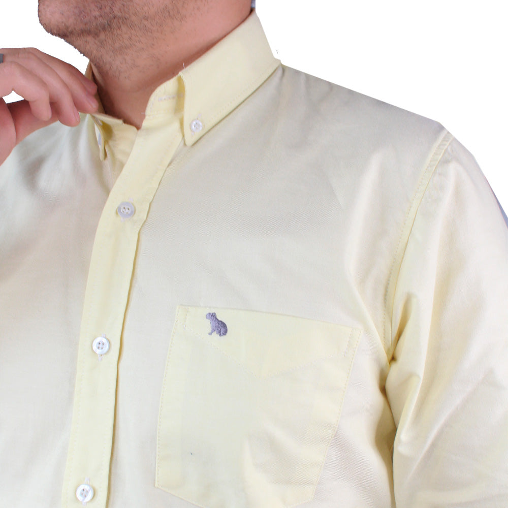 Camisa Casual Hombre Lec Lee Amarillo