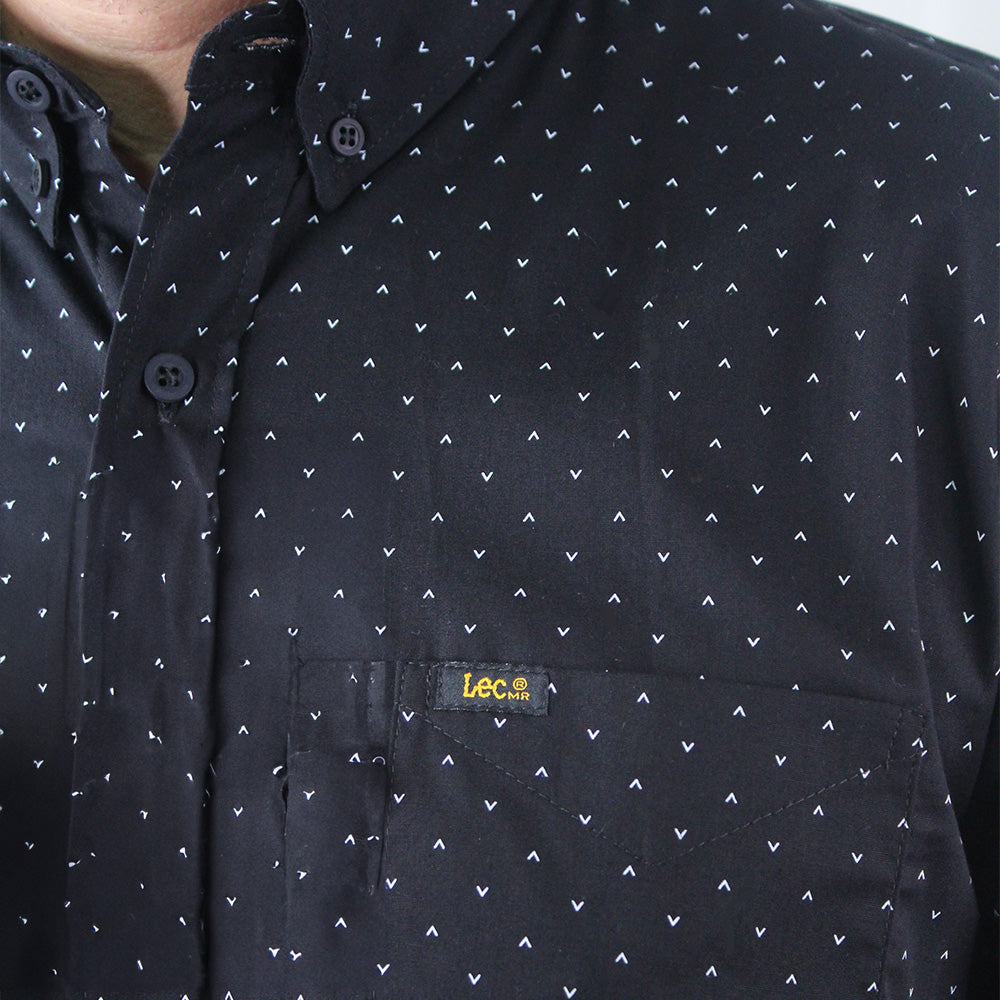 Camisa Informal Hombre Lec Lee Negro