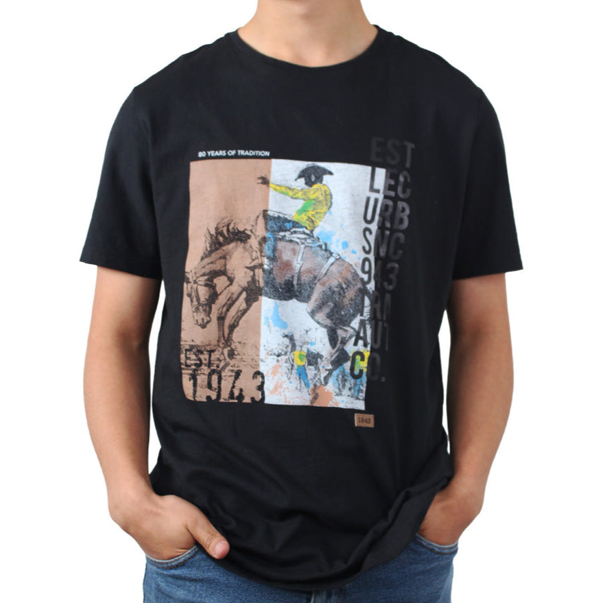 Camiseta Ochenta Años Lec Lee Negra