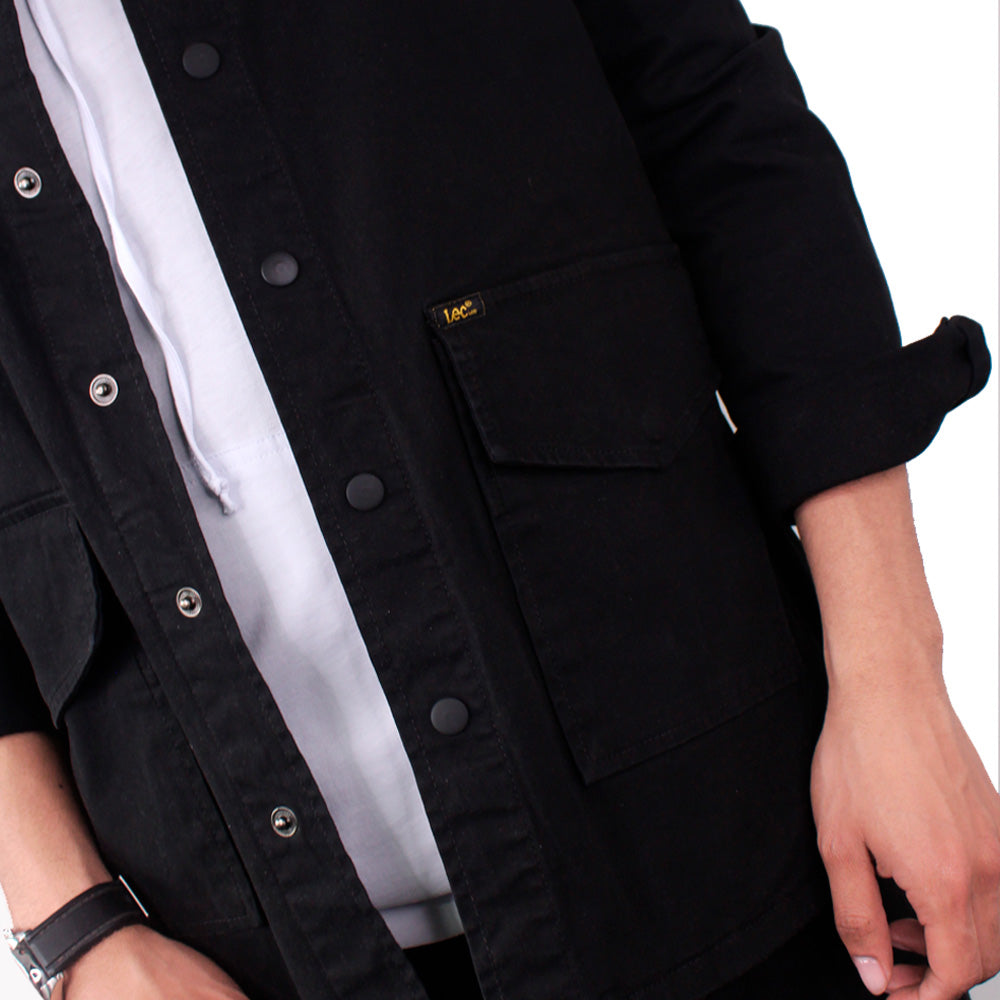 Chaqueta Casual Hombre Lec Lee Negro