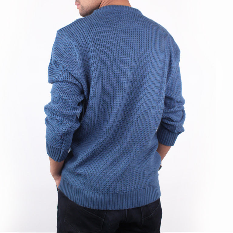Suéter Cuello Redondo Hombre Lec Lee Azul