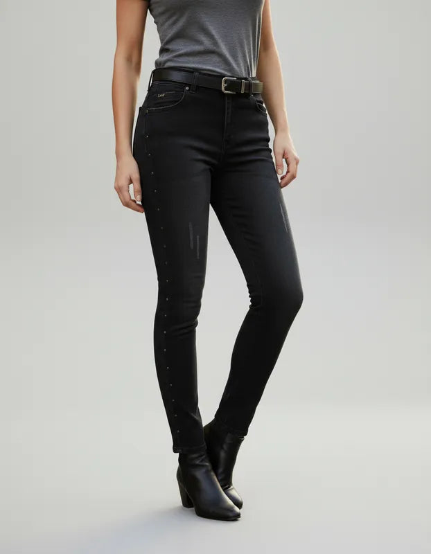 Jean Skinny Fit para Mujer - Gris Oscuro | LEC LEE
