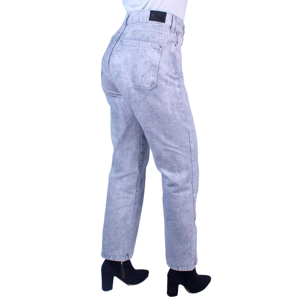 Jean Mom Fit para Mujer Lec Lee Gris Claro