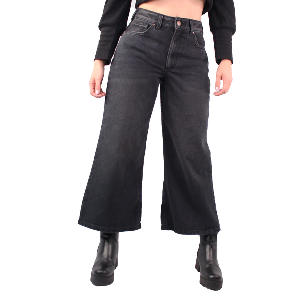 Jean Culotte Negro para Mujer Lec Lee
