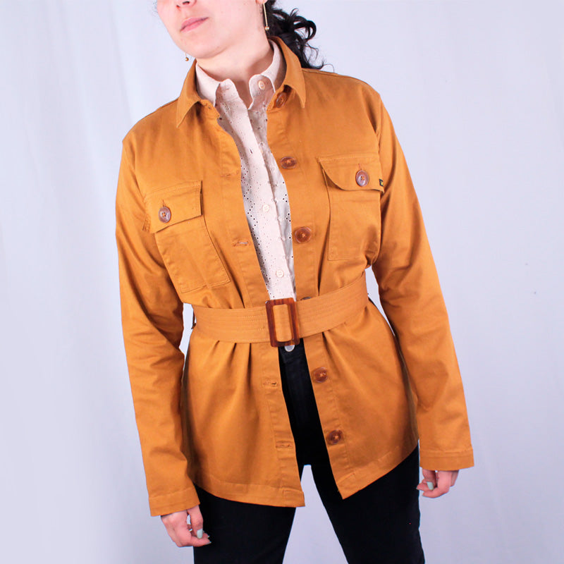 Gabardina De Mujer Lec Lee Mostaza