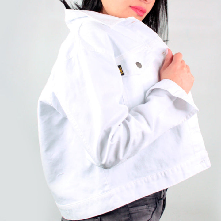Chaqueta Clásica Mujer Lec Lee Blanco