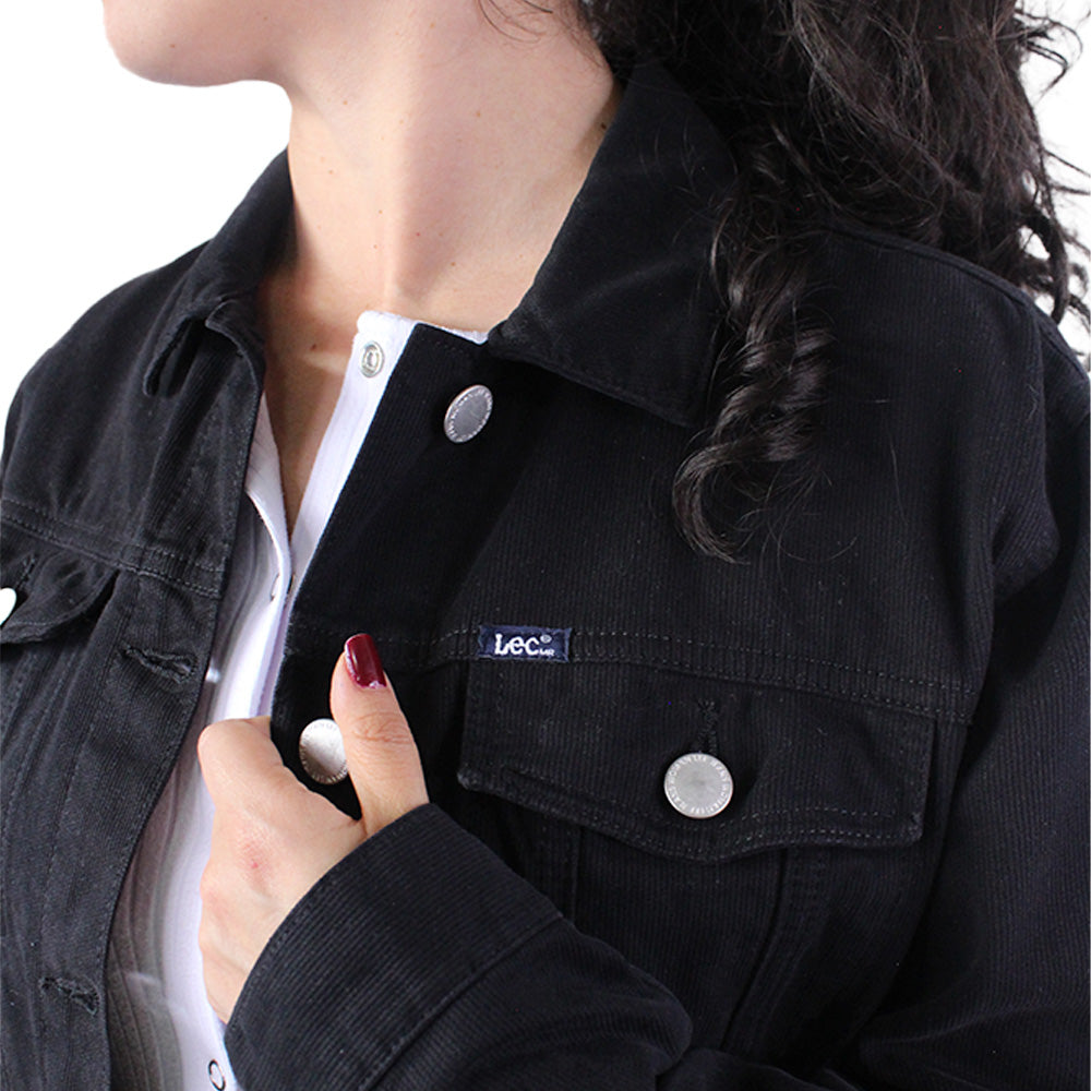 Chaqueta Oversize de Mujer Lec Lee Negra