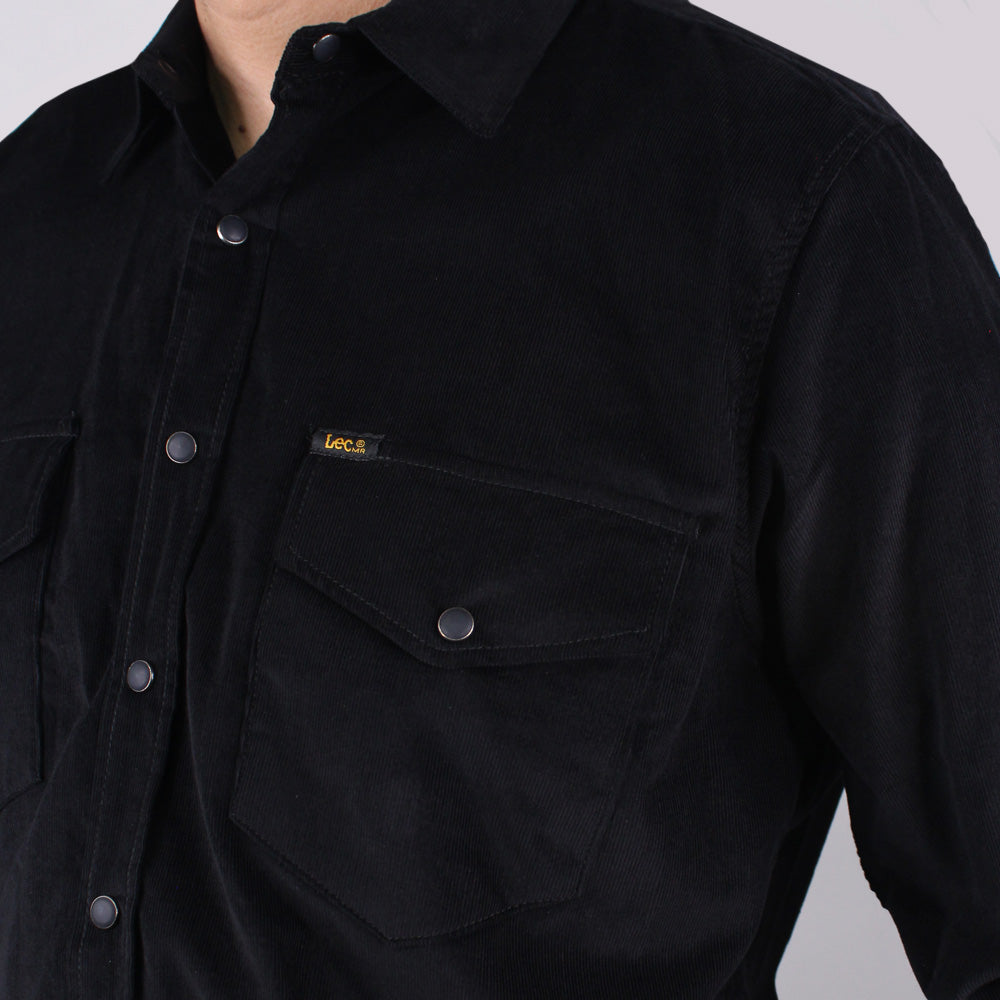 Camisa En Pana Hombre Lec Lee Negro