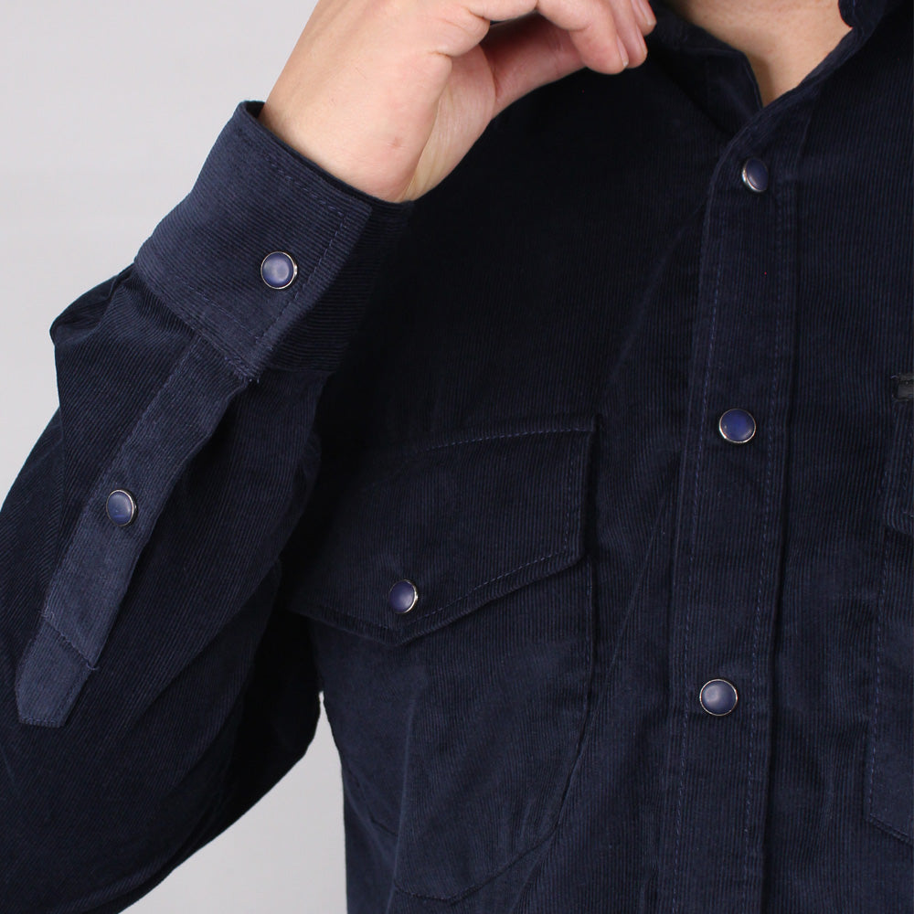 CAMISA EN PANA PARA HOMBRE LEC LEE - AZUL