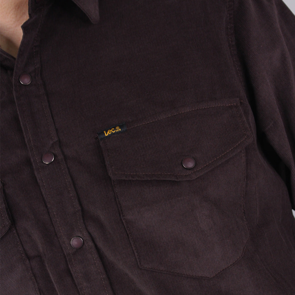 CAMISA EN PANA PARA HOMBRE LEC LEE - CAFE