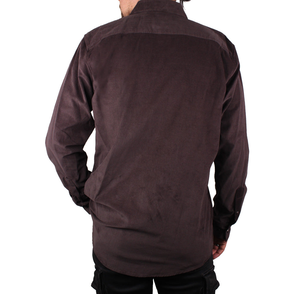 CAMISA EN PANA PARA HOMBRE LEC LEE - CAFE