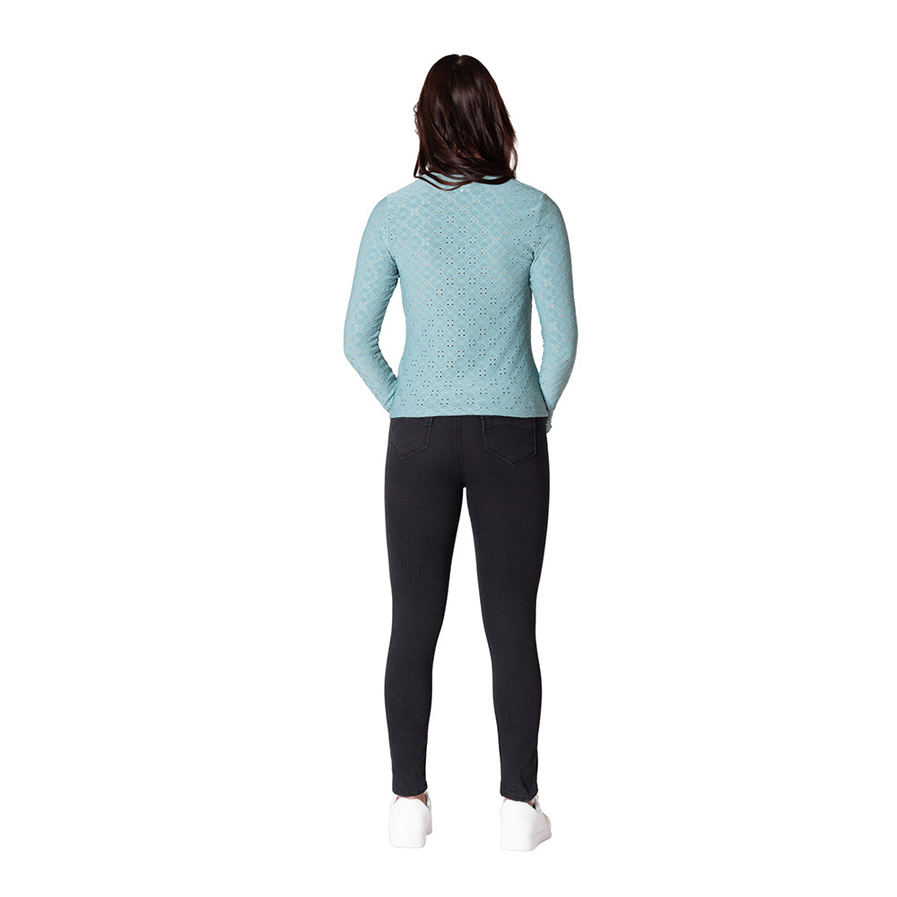 Camiseta Cuello Bandeja Lec Lee Verde Claro