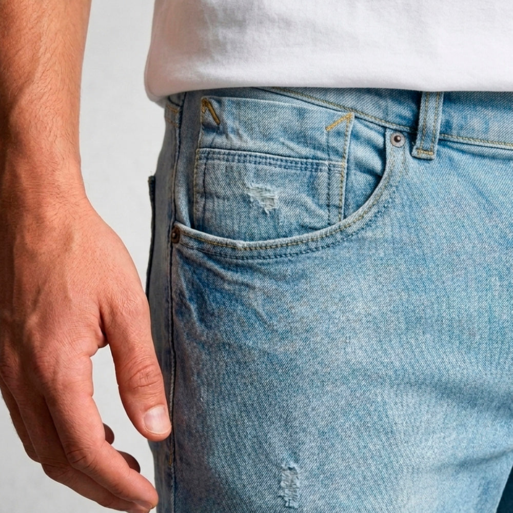 Jean Hombre Super Skinny Lec Lee Índigo Claro