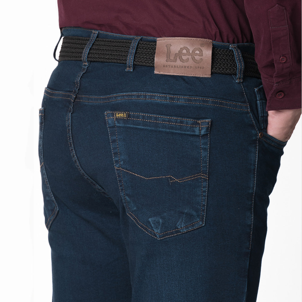 Jean Staid Hip para Hombre Índigo Oscuro