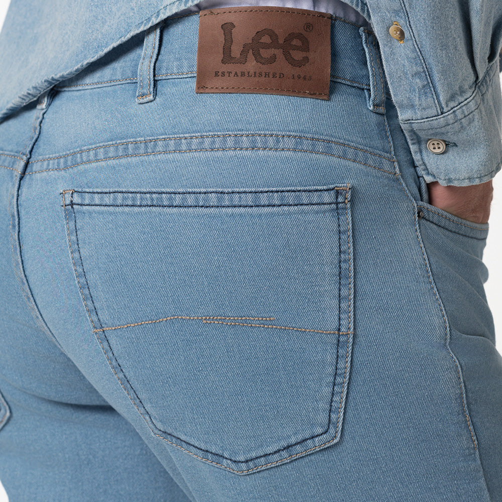 Jean Staid Hip para hombre Lec Lee - Indigo Claro