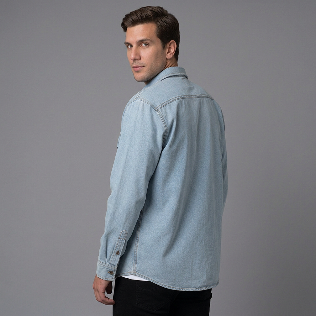 Camichaqueta Denim Clásica para hombre Lec Lee