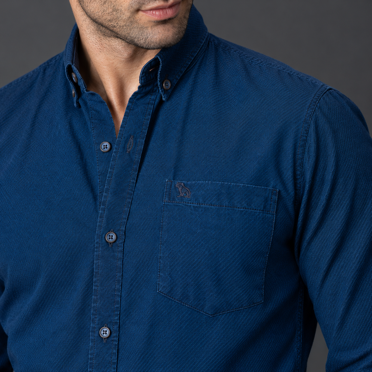 Camisa para hombre Lec Lee - Azul Oscuro